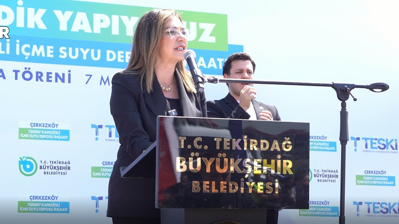 ÇERKEZKÖY İÇME SUYU DEPOSU TEMEL ATMA TÖRENİ