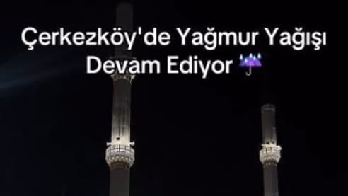 Akşam Saatlerin Başlayan Dolu Yağışı