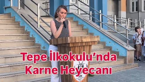 Çerkezköy Tepe İlkokulu’nda Karne Heyecanı Yaşandı